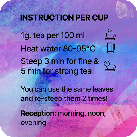 KVAMLI RKALI DILA — brewing instructions, Georgian vine-smoked red tea